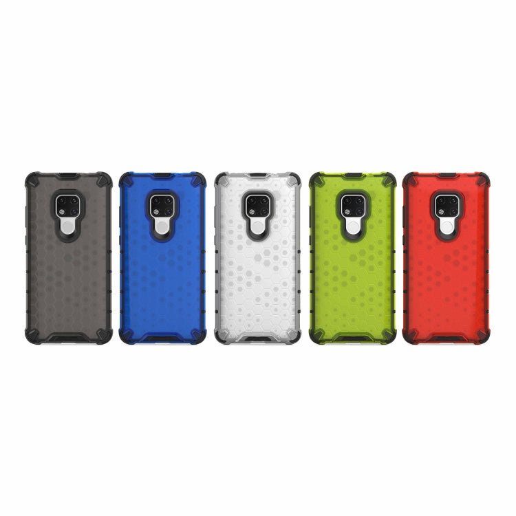 Phone case set: black, blue, white, green, and red honeycomb shockproof cases