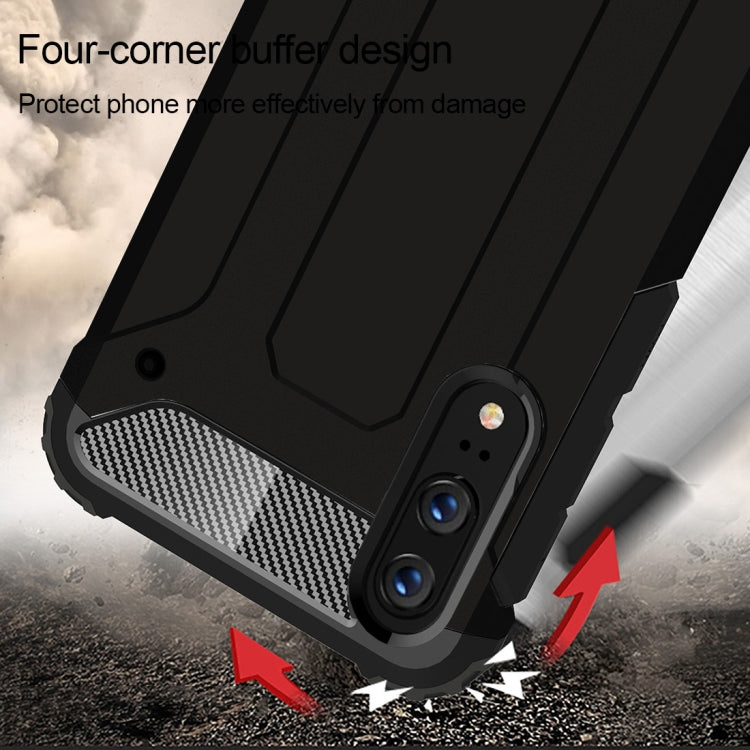 Four-corner bumper rugged phone case with textured bottom grip and camera cutout