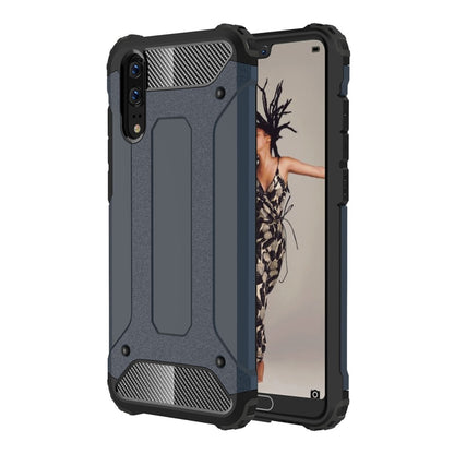 Rugged TPU PC phone case, dark gray with textured grips, raised camera and screen protection