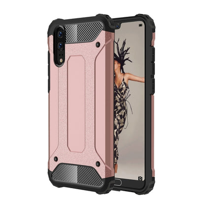 Rugged TPU PC phone case, rose pink with textured grips, raised camera and screen protection