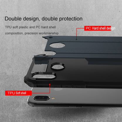 Rugged phone case with TPU soft shell and PC hard shell, reinforced corners and camera opening