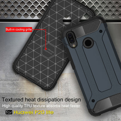Navy rugged phone case with built-in cooling grille and textured back for heat dissipation