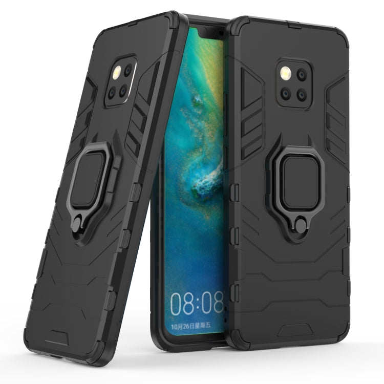 Black shockproof case angled view with magnetic ring holder
