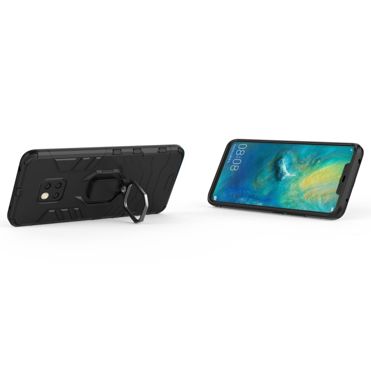 Black shockproof case with magnetic ring holder that props up
