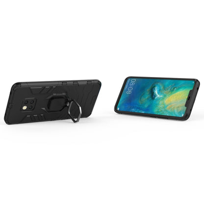 Black shockproof case with magnetic ring holder that props up