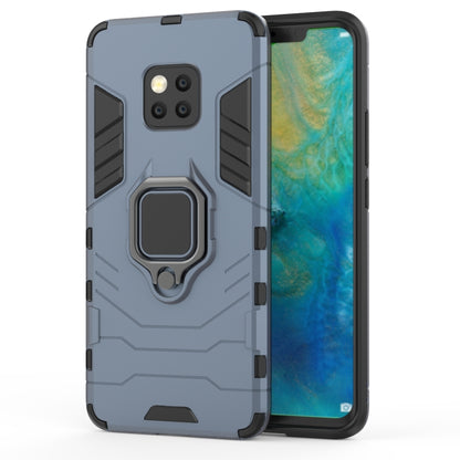 Navy blue shockproof phone case with magnetic ring holder