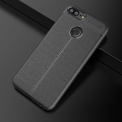 Textured soft TPU protective phone case for Honor 10 Lite, dark gray with lens cutouts