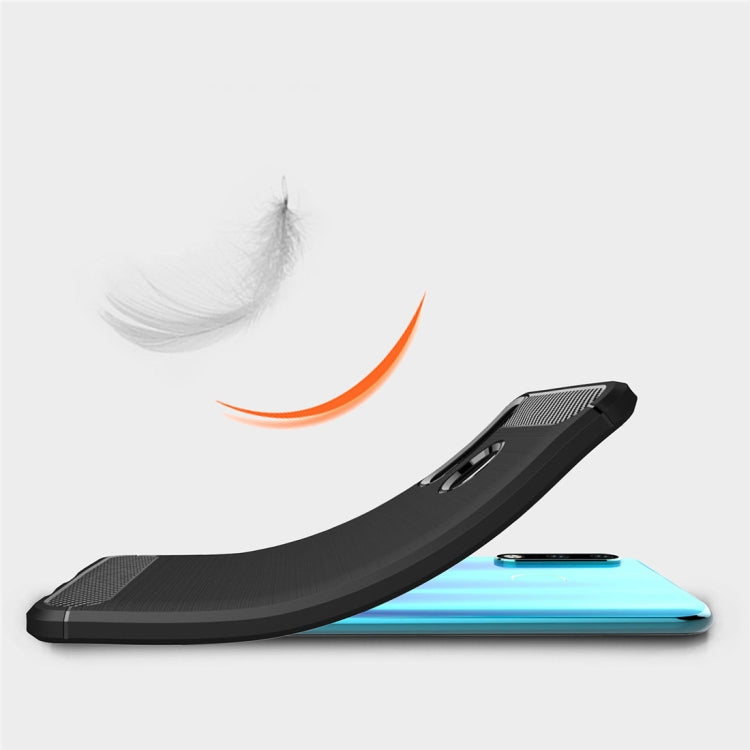 Brushed TPU phone case with flexible bumper edge for shock protection, black