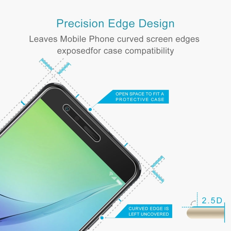 2.5D tempered glass screen protector film with curved edge design for Huawei nova Lite
