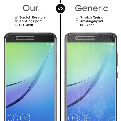 Tempered glass screen protector film comparison: clear 9H 2.5D for Huawei nova Lite