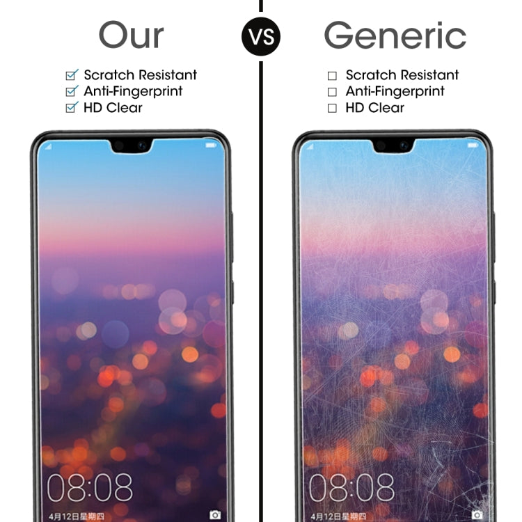 Tempered glass screen protectors on two Huawei P20 phones side by side