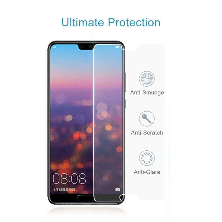 Tempered glass screen protector film applied to Huawei P20 display