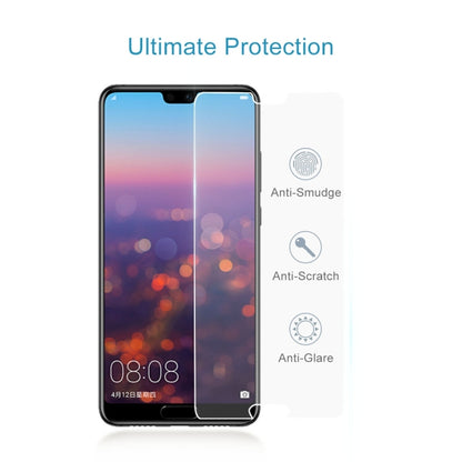Tempered glass screen protector film applied to Huawei P20 display