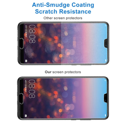 Tempered glass screen protector film on Huawei P20 with anti-smudge coating