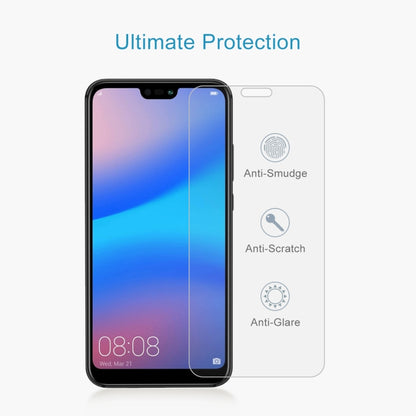 Clear tempered glass screen protector film for a phone with rounded corners