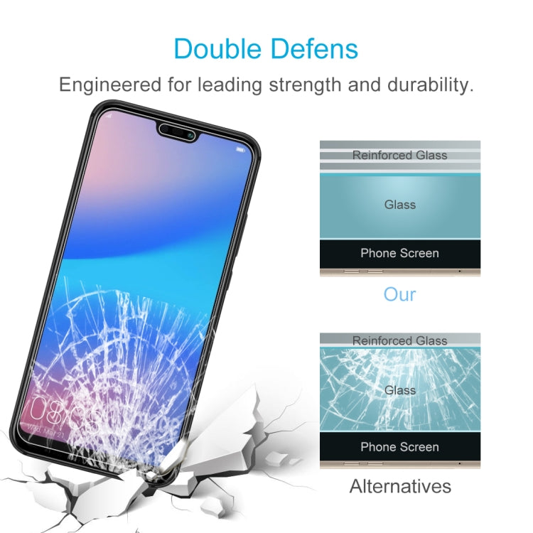 Tempered glass screen protector film for a phone, impact-resistant design