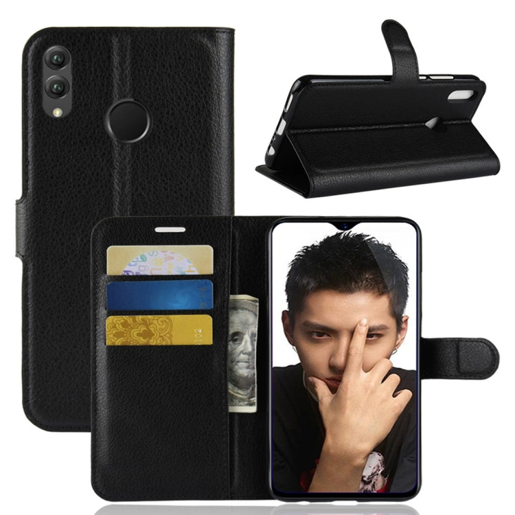 Black horizontal flip leather phone case with card slots and wallet pocket