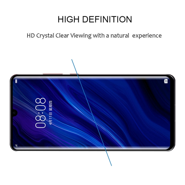 Tempered glass screen protector for Huawei P30 Pro, edge-to-edge coverage
