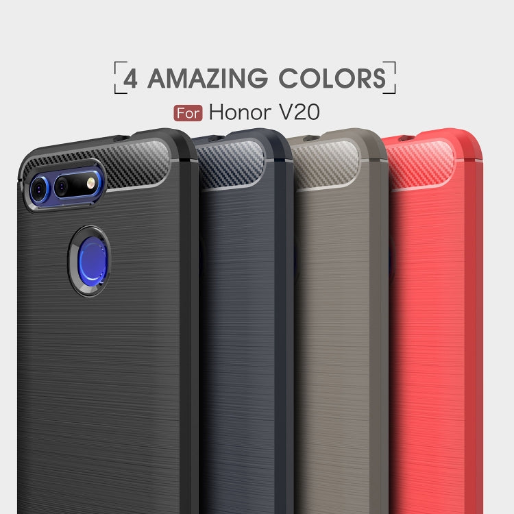 Set of textured TPU phone cases in multiple colors for Huawei Honor V20