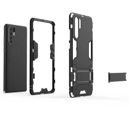 Rugged shockproof phone case for Huawei P30 Pro, black protective frame and back cover