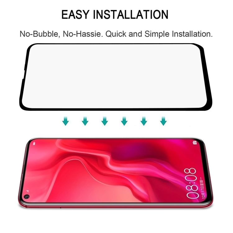 Tempered glass screen protector for Huawei Nova 4, easy no-bubble installation