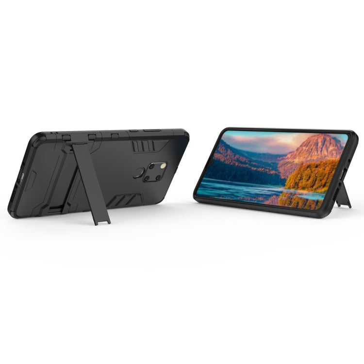 Shockproof black phone case with kickstand for landscape viewing