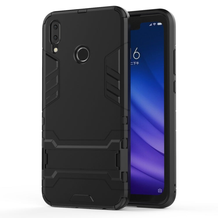 Shockproof phone case for Huawei Y9 2019/Enjoy 9 Plus, black with ring grip
