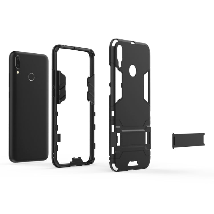 Shockproof phone case for Huawei Y9 2019/Enjoy 9 Plus, black with cutouts
