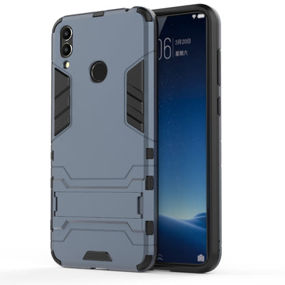 Rugged shockproof phone case with holder for Huawei Honor 8C, gray