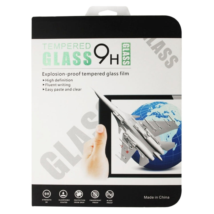 Tempered glass screen protector retail box with hand applying the protector