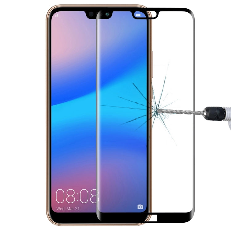 Tempered glass screen protector film for Huawei P20 Lite, 3D full cover
