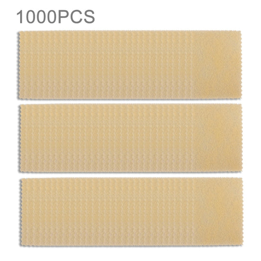 Microfiber non-woven cleaning cloth strips, pale gold, 1000-pack