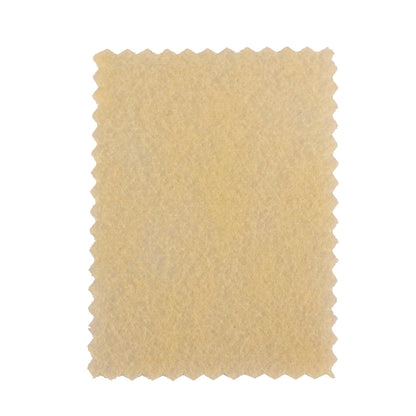 Square microfiber non-woven cleaning cloth, pale gold with serrated edges