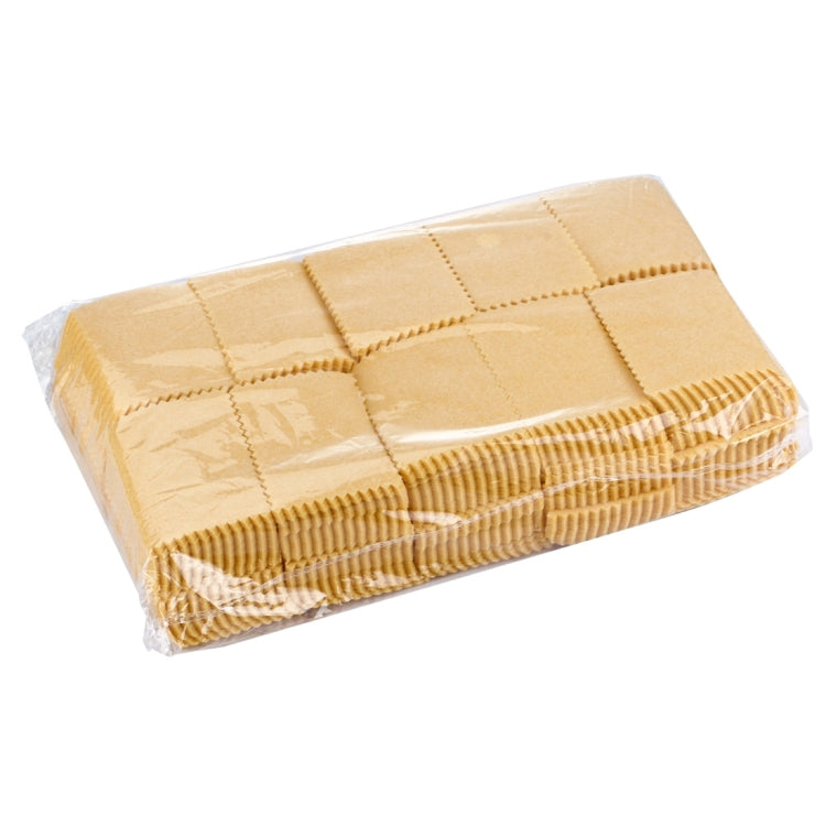 Microfiber non-woven cleaning cloth pack, pale gold, in plastic wrap