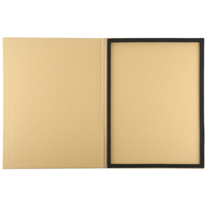 Tempered glass screen protector paper sleeve with clear glass film visible in frame