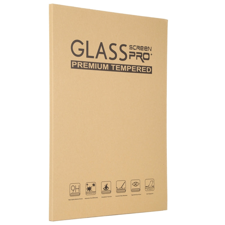 ScreenPro GlassPro premium tempered glass screen protector box front, kraft brown