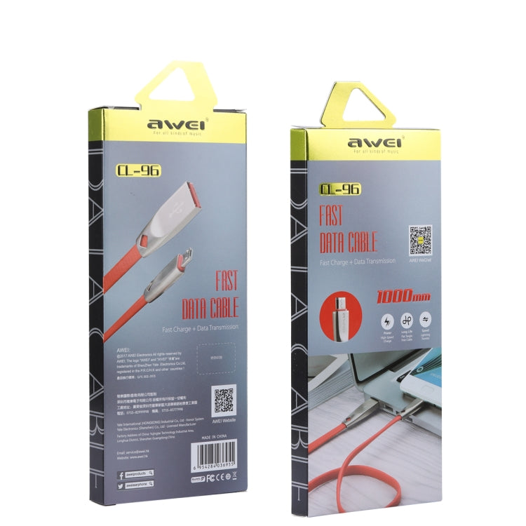 AWEI CL-96 fast data cable retail package box, multi-color