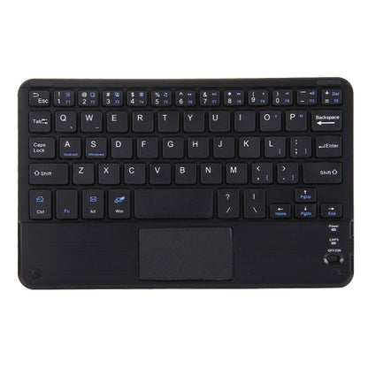 Black Bluetooth keyboard with touch panel and full-size key layout for 9-inch tablets