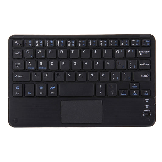 Black Bluetooth keyboard with touch panel and full-size key layout for 9-inch tablets