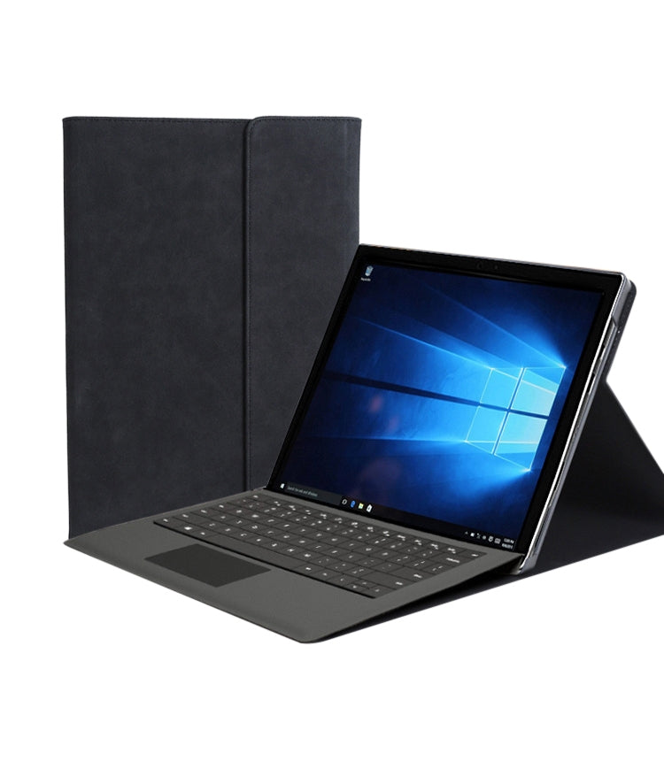 Dark laptop sleeve case with front flap for Surface Pro 12.3-inch tablets