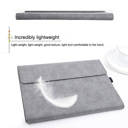 Light gray laptop sleeve case with front flap