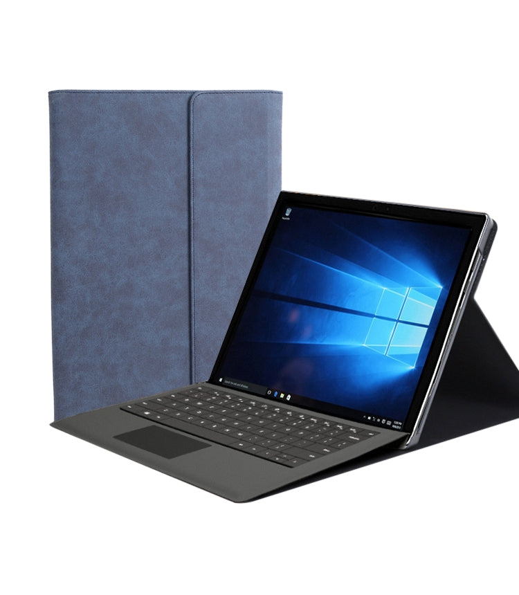 Blue laptop sleeve case with front flap for Surface Pro 12.3-inch tablets