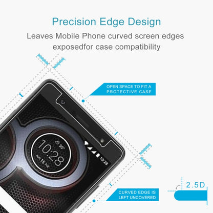 Tempered glass screen protector with 2.5D curved edge design for phone screen