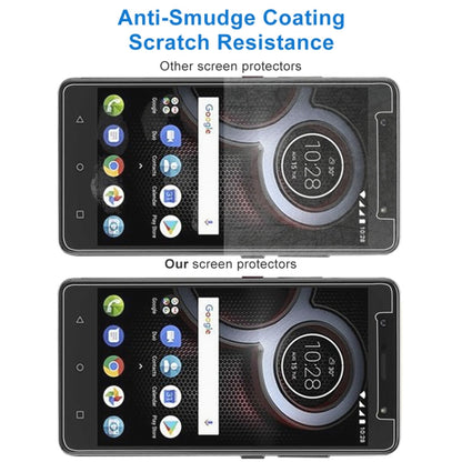 Tempered glass screen protector showing reduced smudges on phone screen