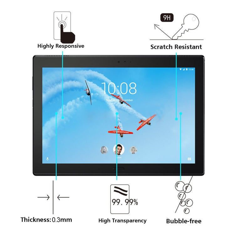9H tempered glass screen protector film, bubble-free, 0.3mm, high transparency