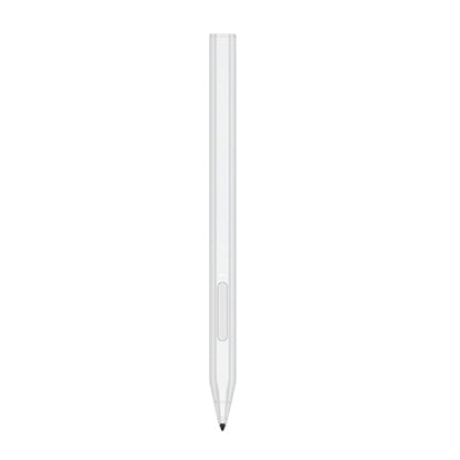 Silver touch stylus pen with pointed tip and side control button