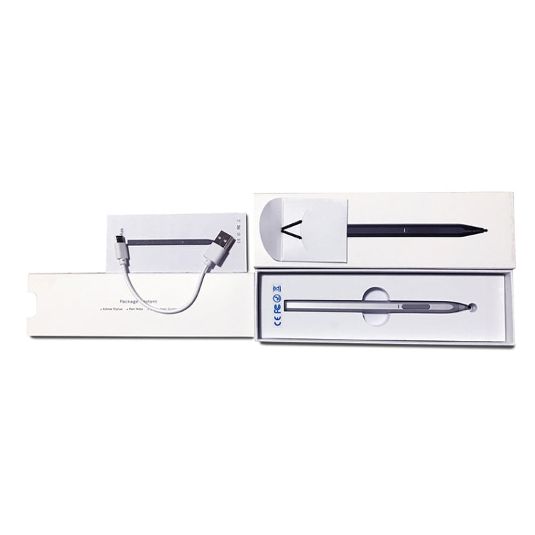 Touch stylus pen with charging case and retail box