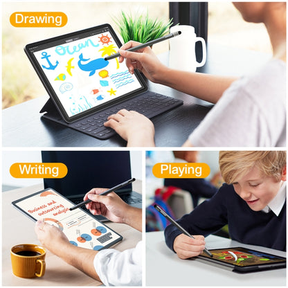 Universal stylus pen for drawing, writing, and playing on a tablet