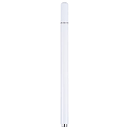 Universal capacitive stylus pen with clear body and metal tip