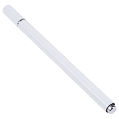 Universal capacitive stylus pen with clear barrel and silver end cap